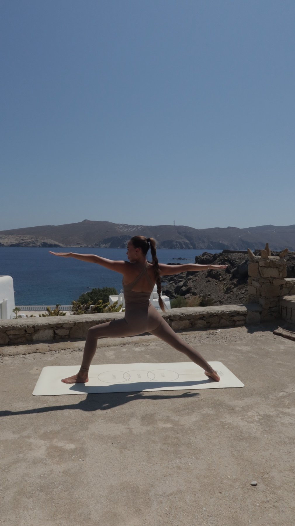 Yoga teacher Florentia in Mykonos