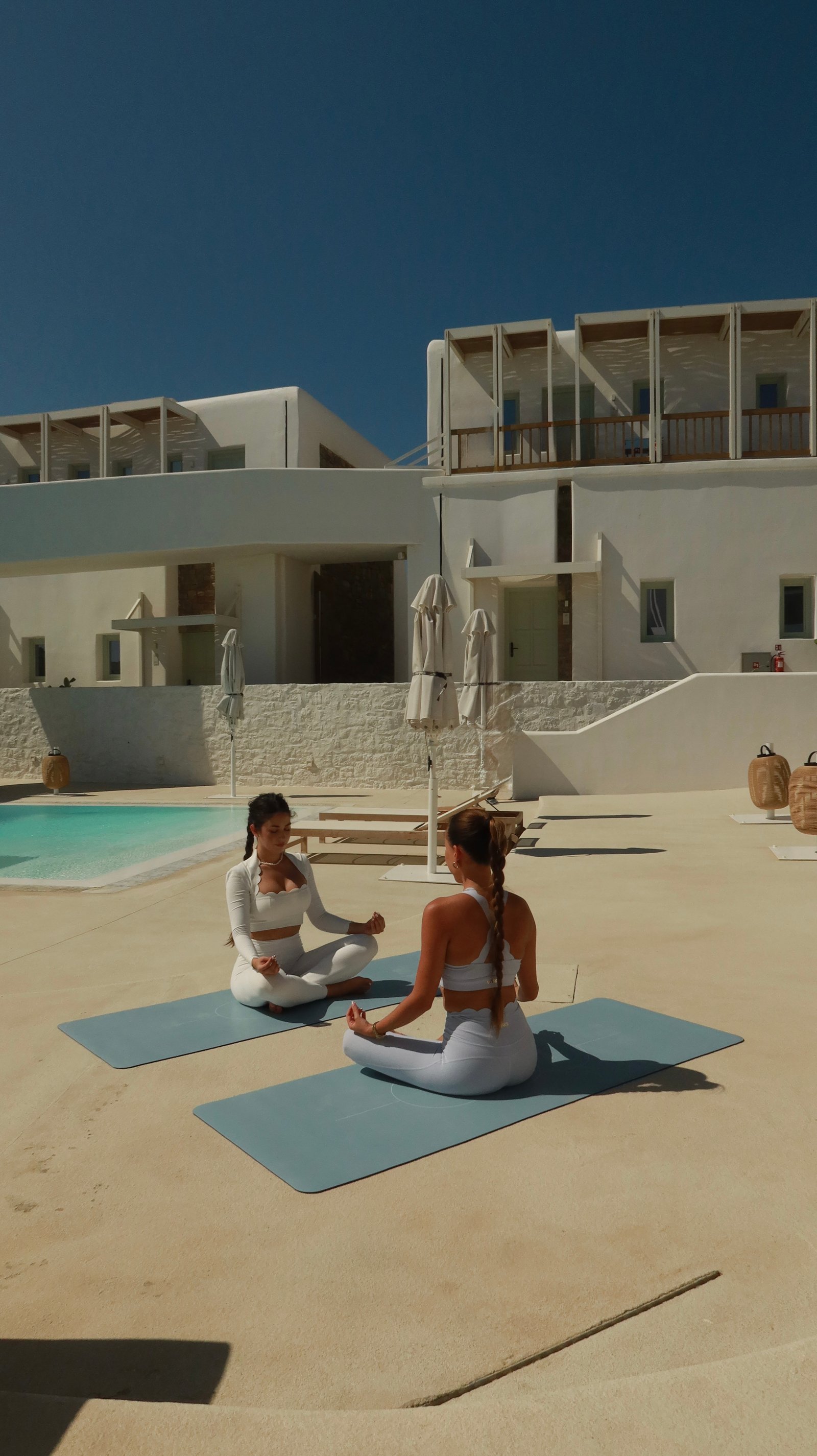 Quiet meditation moment in Mykonos